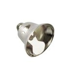 Колокольчики 18 мм, 10 шт, металл, серебро, Астра