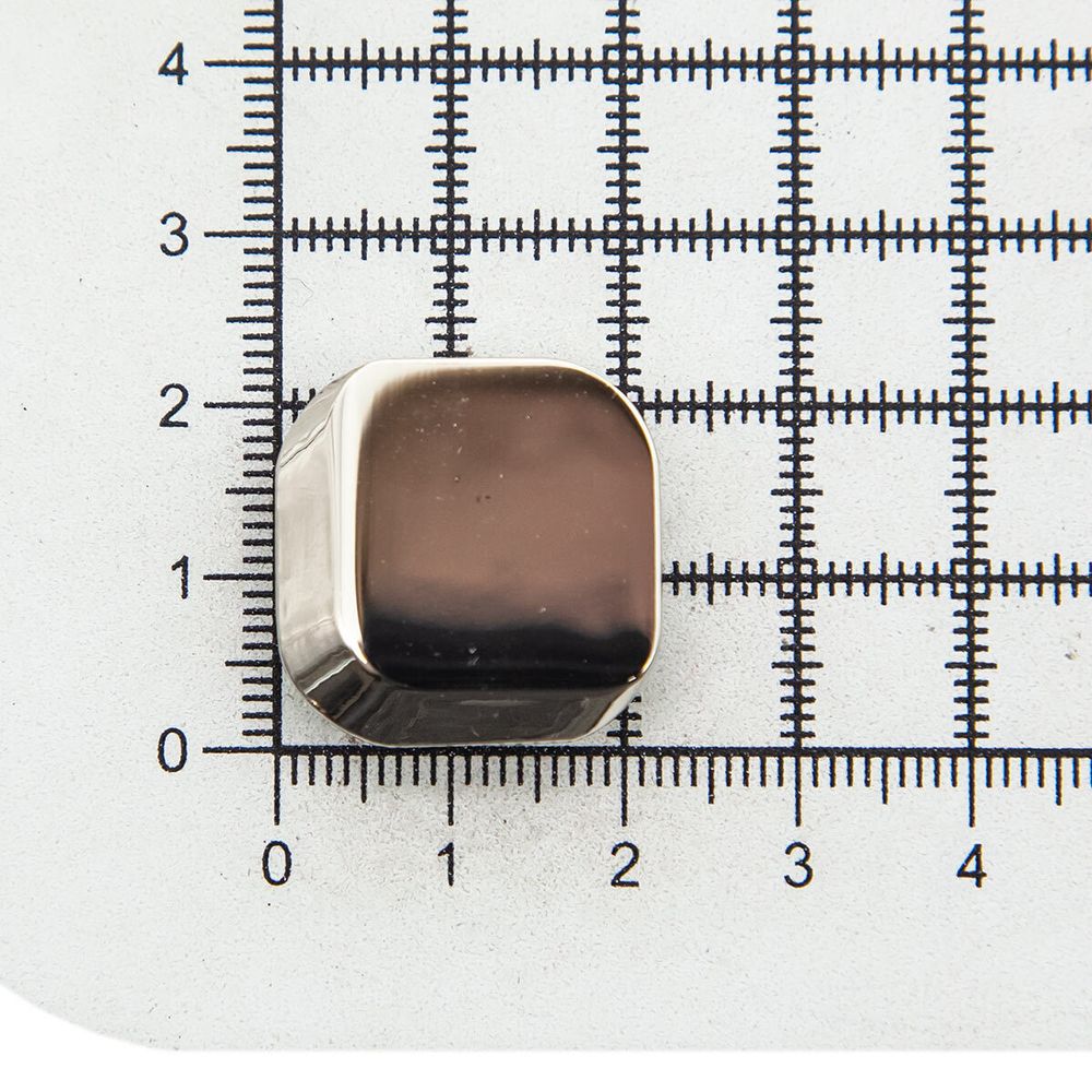Часть кнопки 5/22x22 никель 3D без ответной части, 20 шт