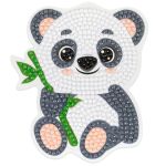 Алмазная (кристальная) мозаика Фрея ALVM-090, магнит Панда, 9х10 см