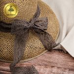 Кружево вязаное (тесьма) 45 мм / 10 метров, диз. 300, цв.21 какао, Kruzhevo