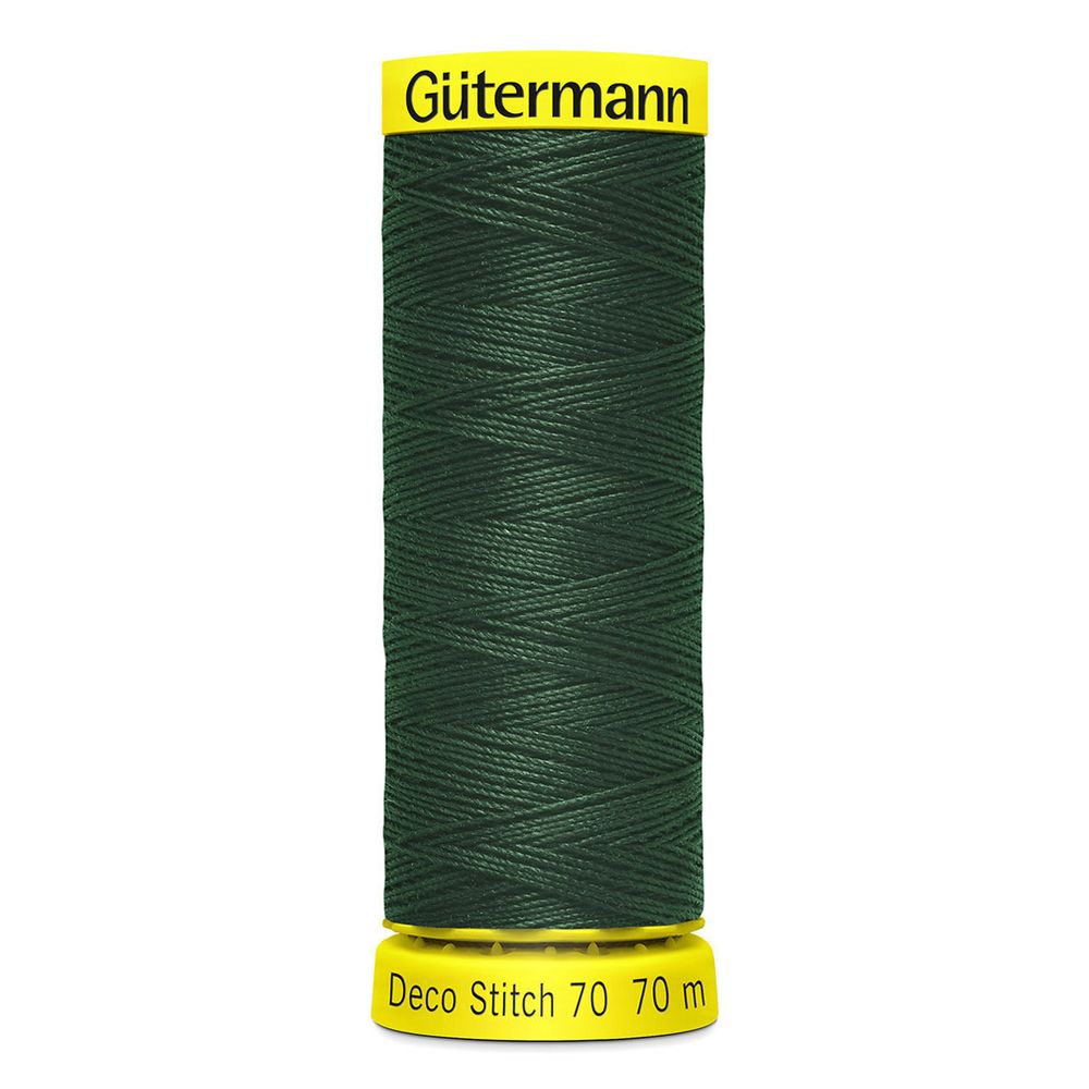 Нитки отделочные Gutermann Deco Stitch 70, 70м, 472 т.бутылочный, 5 катушек