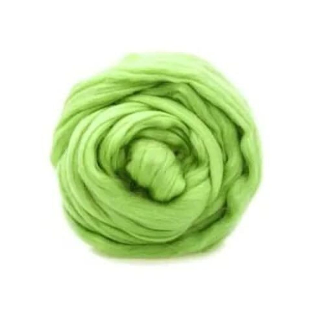 Шерсть для валяния Пехорка полутонкая шерсть (100%шерсть) 50г цв.793 ярк.салат