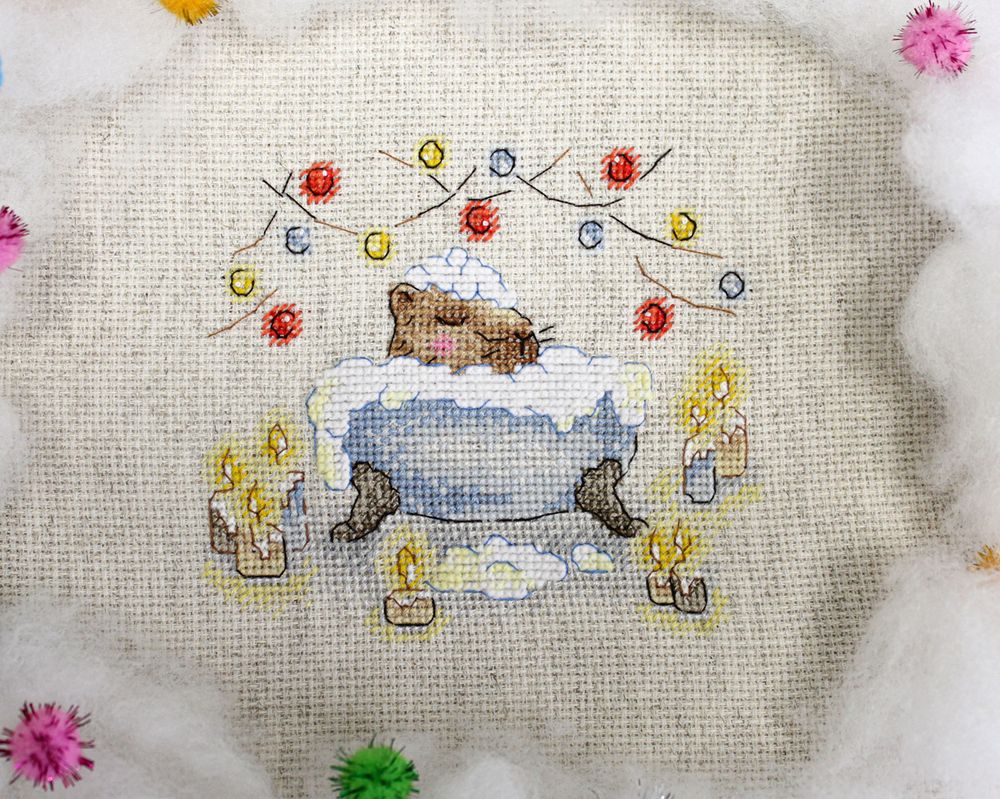 Набор для вышивания нитками МП Студия (Жар-птица), И пусть весь мир подождёт, 11х13 см