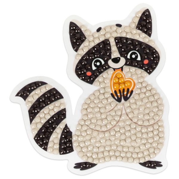 Алмазная (кристальная) мозаика Фрея ALVM-088, магнит Енотик, 8х8.5 см