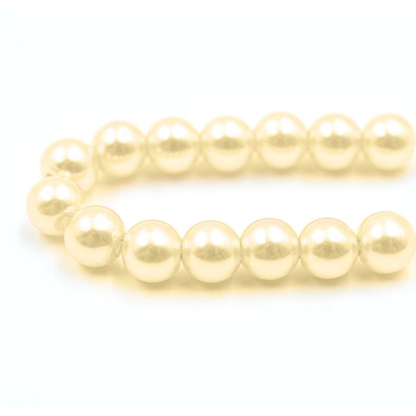 Бусины пластик (жемчуг) ⌀8 мм, 25 г, Astra&Craft, 003 NL телесный