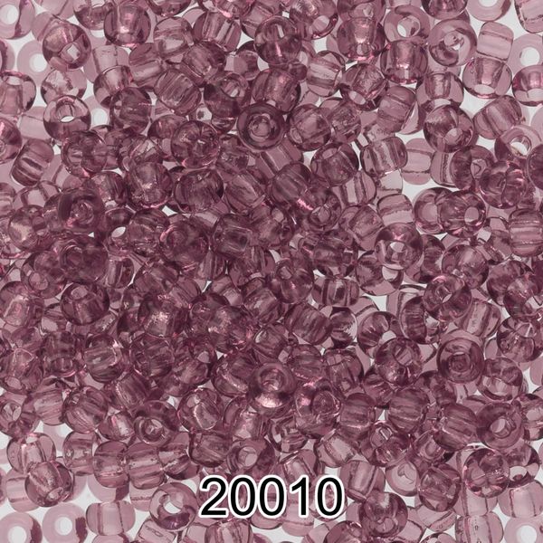 Бисер Preciosa 10/0 (2.3 мм), 500 г, 20010 (Ф095) св.лиловый