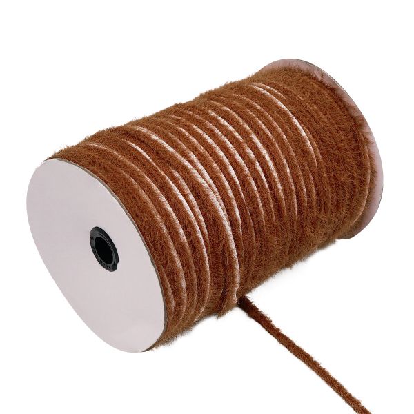 Кант декоративный Синель 10 мм / 45 метров, коричневый, 3AR3045