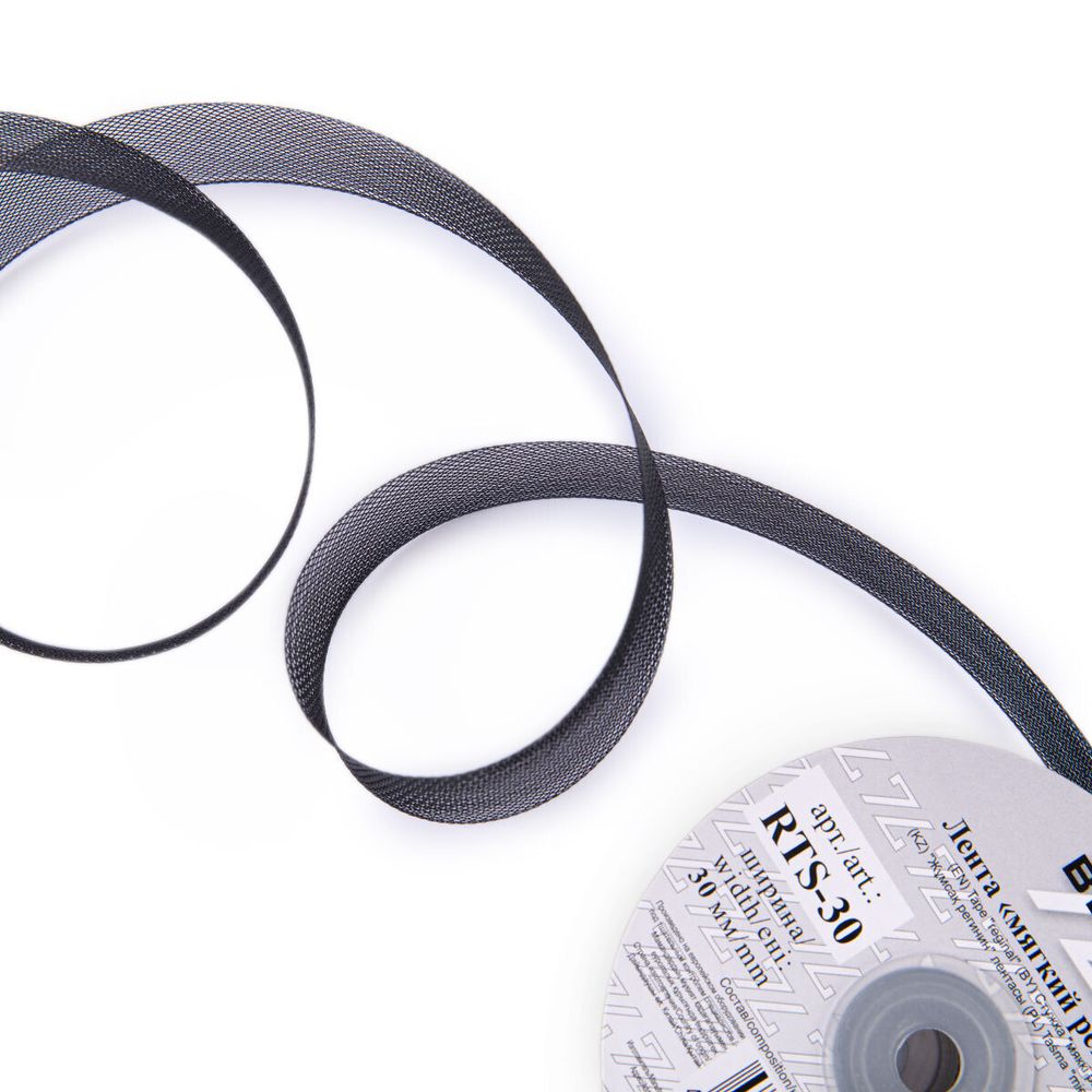 Регилин мягкий 30.0 мм / 15±0.5 метров, п/э, черный, Blitz RTS-30