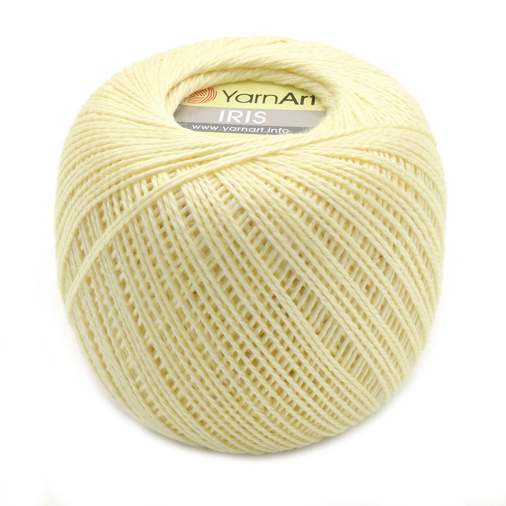 Пряжа YarnArt (ЯрнАрт) Iris / уп.10 мот. по 20 г, 138м, 912 молочный