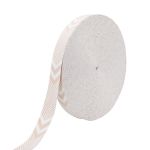 Стропа (ременная лента) 38 мм / 45.72 метра, [38.82 г/пог.м], с принтом 2-сторонняя, D166 бежевый/белый, 3Al354