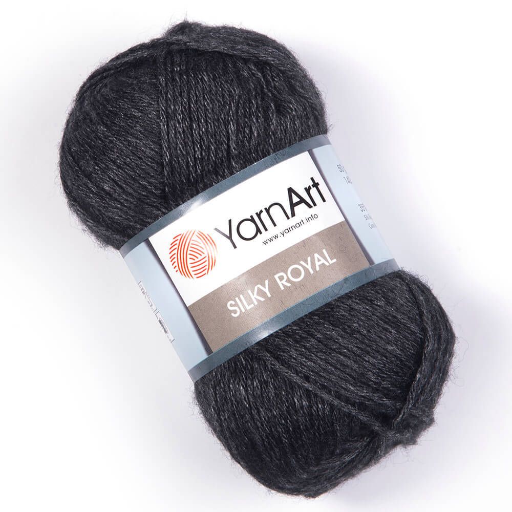 Пряжа YarnArt (ЯрнАрт) Silky Royal / уп.5 мот. по 50 г, 140м, 435 черный