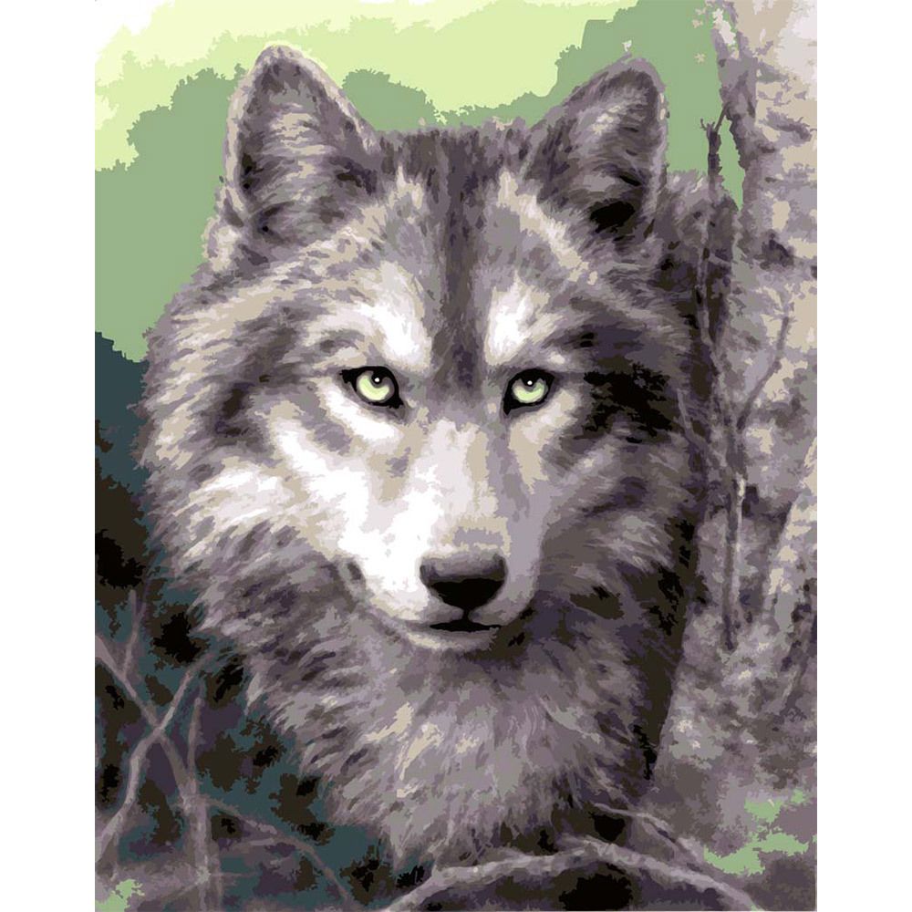 Рисунок для вышивания Grafitec (канва), сер.10.000 50х40 см, 10.503 Серый волк