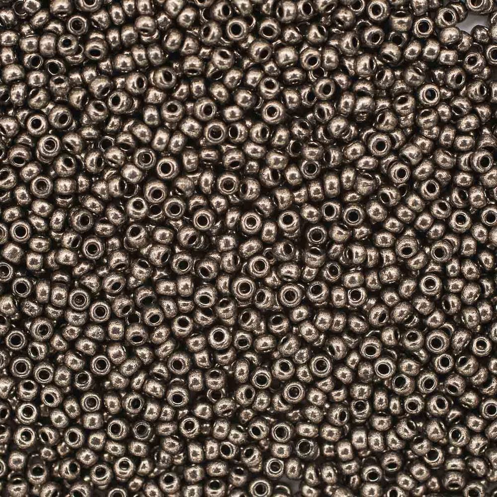 Бисер Preciosa Solgel metallic 10/0 (2.3 мм), 100 г (5х20 г), цв. 18549