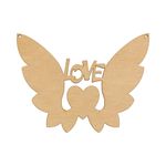 Заготовка из фанеры Подвеска, Крылья Love, 12х9 см, ВД-643 Mr.Carving