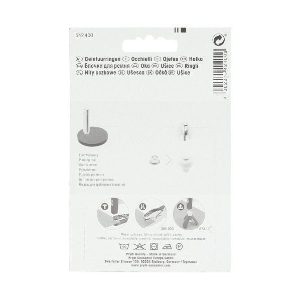 Блочки металл ⌀4 мм, латунь, серебристый, 50 шт, Prym