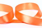 Лента атласная 1-сторонняя 25.0 мм / 33±2 метра, №023 оранжевый, в термоплёнке, Gamma