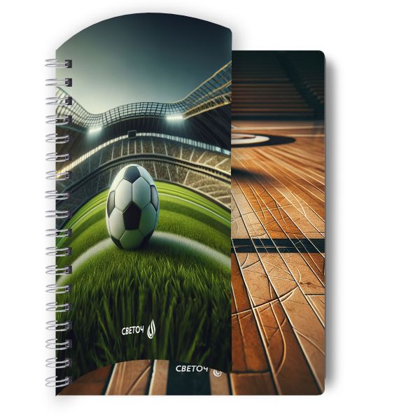 Тетрадь ученическая общая с двойной обложкой, A5 96 л. на гребне 65 г/м², белизна 100 %, 4 шт, клетка, 01211 Движение на опережение, Светоч Т118