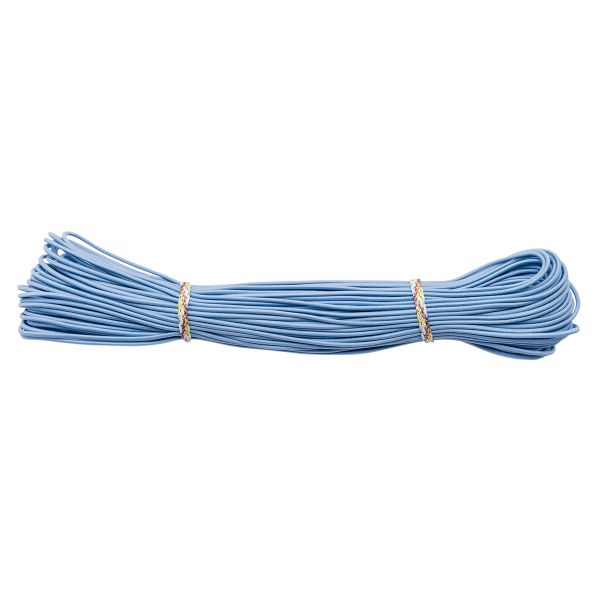 Резинка шляпная (шнур эластичный) ⌀2.0 мм / 30 метров, голубой