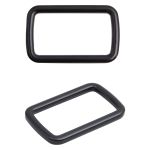 Рамка прямоугольная металл 40 мм /49х30 мм/ черный матовый, ГУ12749, 4 шт