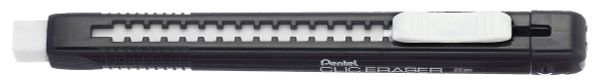 Ластик-карандаш Clic Eraser 12 шт, ZE80-A черный корпус, Pentel