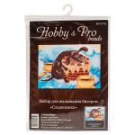 Набор для вышивания бисером Hobby&Pro, Сладкоежка, 30х22 см