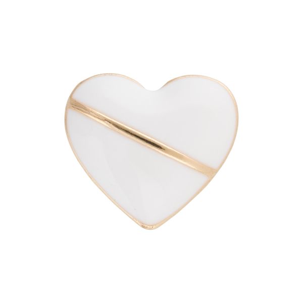 Пуговицы металл 15 мм, 6 шт, А001 белый, Blitz MB 0277