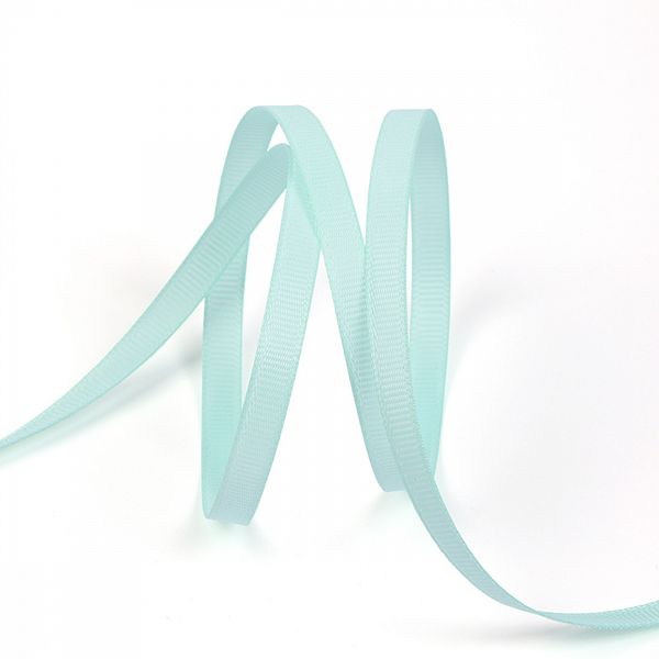 Лента репсовая (в рубчик) 6.0 мм, F199 мятный уп.27,4м