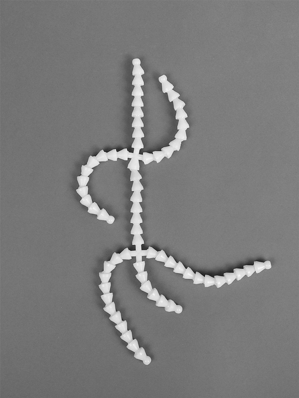 Скелет для игрушки с хвостом 32 см, передние лапы 10 звеньев 11см задние лапы 12 звеньев -13см