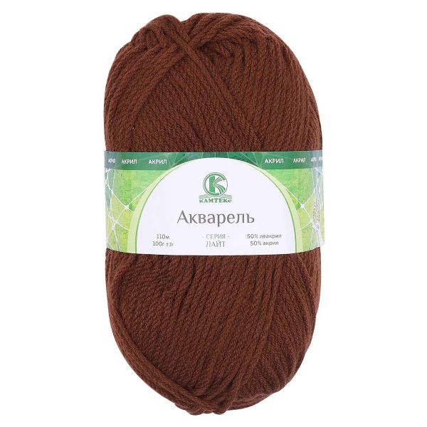 Пряжа Камтекс Акварель / уп.5 мот. по 100 г, 110 м, 127 грильяж