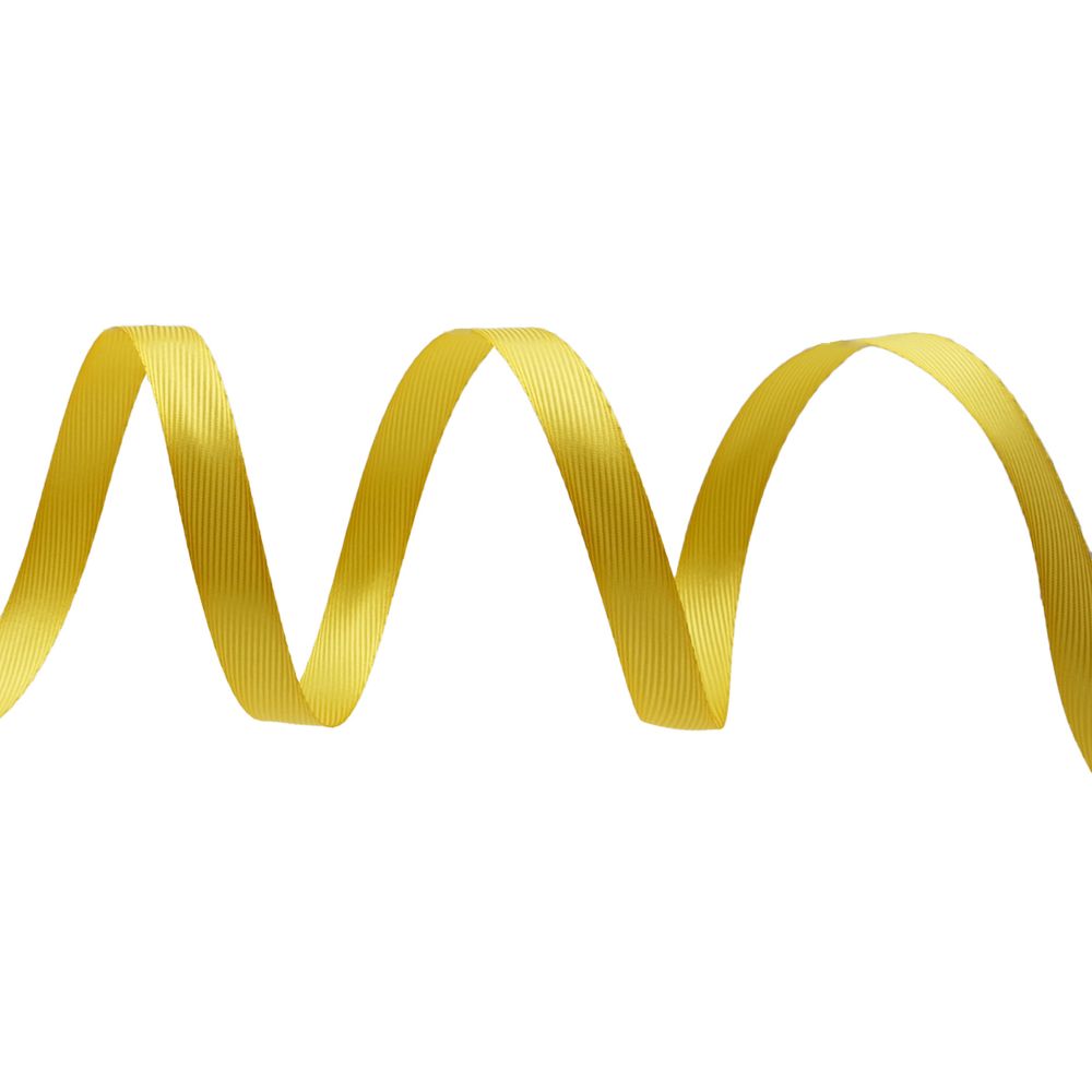 Лента декоративная ёлочка 15.0 мм / 20±1 метров, 85 т.желтый