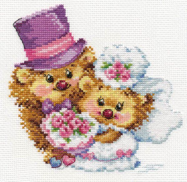 Набор для вышивания нитками Алиса, Навсегда 16х15 см