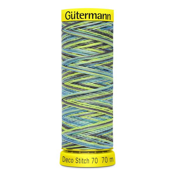 Нитки отделочные Gutermann Deco Stitch 70, multicolor, 70м, 9852, 5 катушек