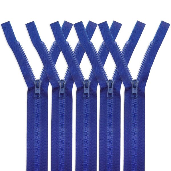 Молния трактор Arta Т6 (6 мм) 1 зам., разъем., 70 см, цв. 088 яр.синий, уп.5 шт