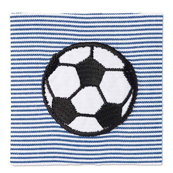 Термоаппликация Футбольный мяч на цв.синий/цв.белый ткани 1шт, Prym