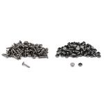 Хольнитены сумочные ⌀7 мм, h=14 мм, металл, двухсторонний, BIG, чер.никель, 100 шт