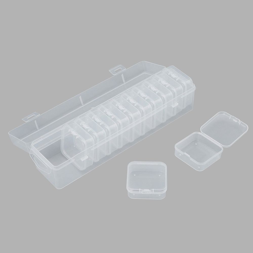 Контейнер для хранения мелочей 26.1х6.5х6.2 см, 12 штук в боксе