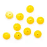 Бусины из смолы, имитация камня 11 мм, 10 шт в упак, ж.янтарь /TOS/