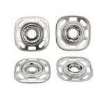 Кнопка пришивная металл ⌀34.0 мм, никель, 4 шт, BIG