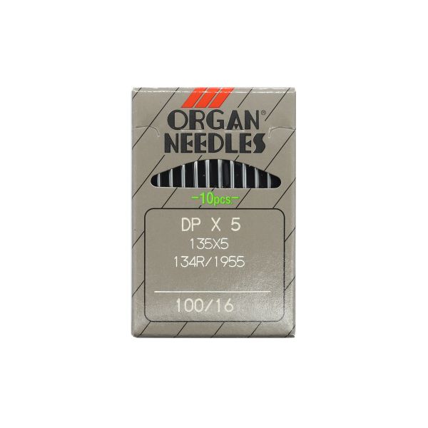 Иглы для промышленных швейных машин DPx5, №100, 10 шт, Organ