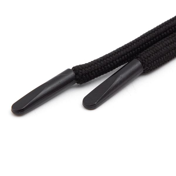 Шнурки круглые с металлическим наконечником 4.0 мм / 130 см, 1 пара (2 шт), черный, 6220-0133