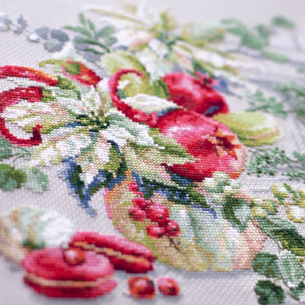 Набор для вышивания нитками Чудесная игла, Зимняя импровизация, 32х25 см