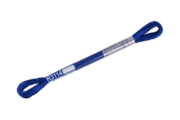 Мулине Gamma вискоза 100%, цв.R3114 синий, 12 мотков по 8 метров