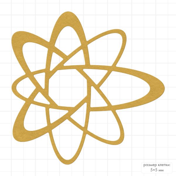Нож для вырубки 6.6х6.6 см, Атом, Mr.Painter DICUT-M0053