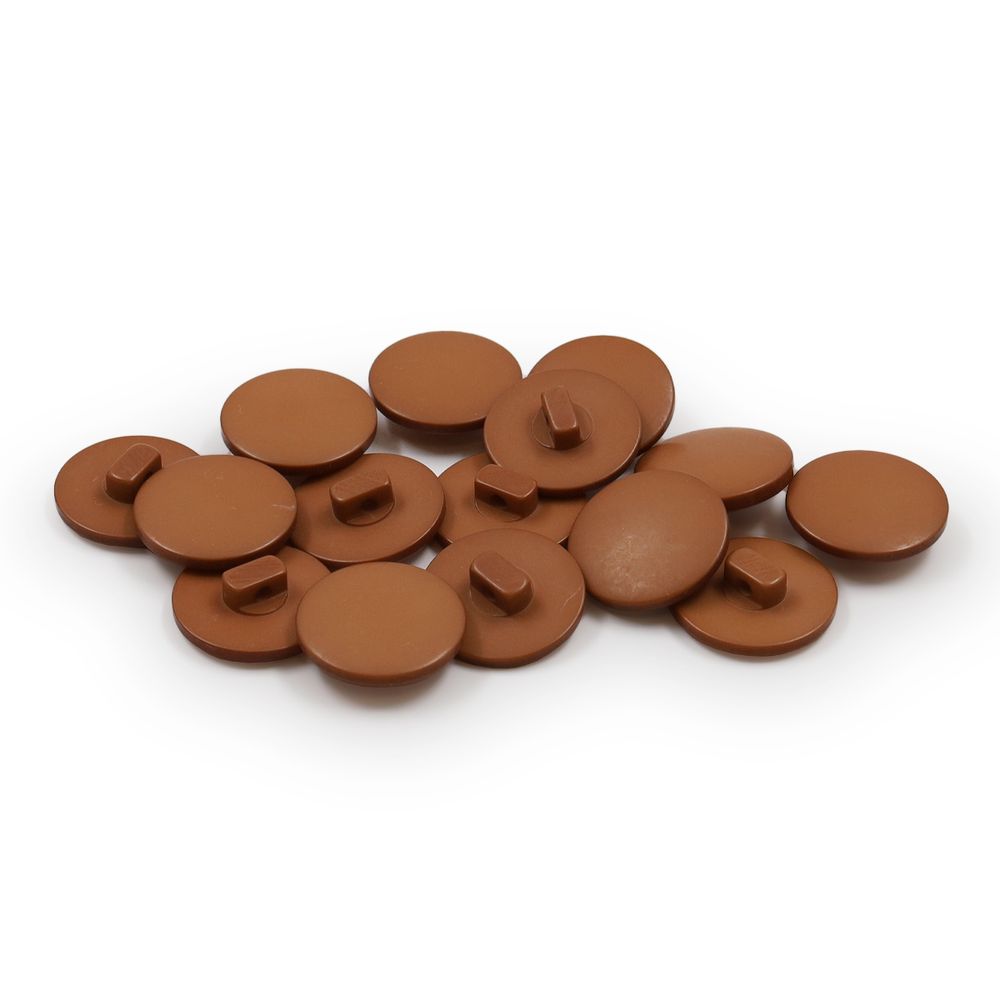 Пуговицы на ножке 32L (20мм) (Brown (коричневый)), 36 шт