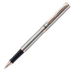 Ручка роллер Pentel, гелевый синий стержень 0,7 мм, в подарочном футляре ⌀0.4 мм, K600PG-LR7CEBSET цвет чернил: синий