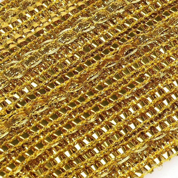 Тесьма отделочная 25 мм, 10880 цв.золото уп.13.71м