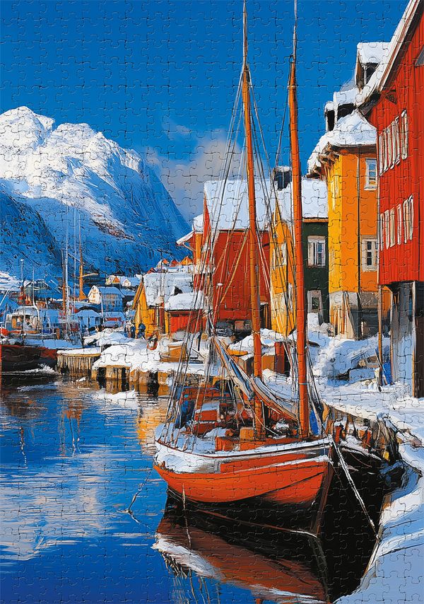 Пазл 1000 элементов, PZL-1000/93 Красочная Норвегия, Фрея