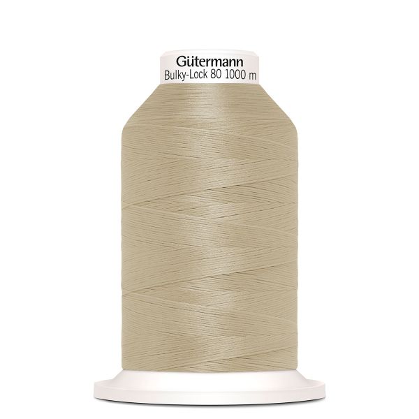 Нитка текстурированная Gutermann Bulky-Lock 80, 1000м, 722 св.бежевый, 5 катушек