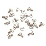 Крючки пришивные 12 мм, никель, серебристые, 14 шт, Pony