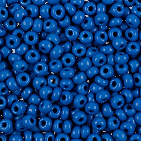 Бисер Preciosa 5/0 (4.5 мм), 50 г, 33210 голубой, 311-19001